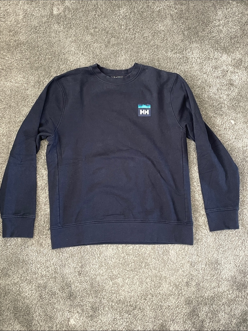 VGC Helly Hansen Navy Blue Crewneck Sweatshirt - Size Large
